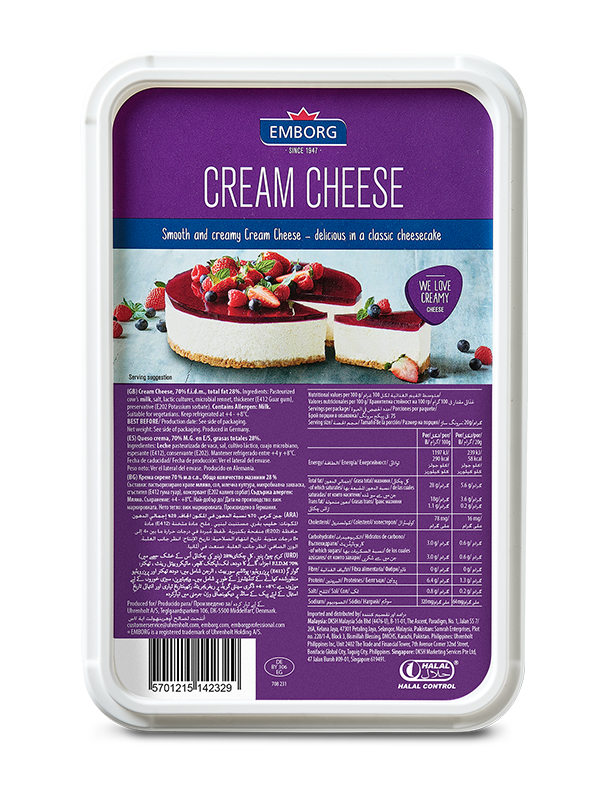 EMBORG CREAM CHEESE 70% - 1.5KG