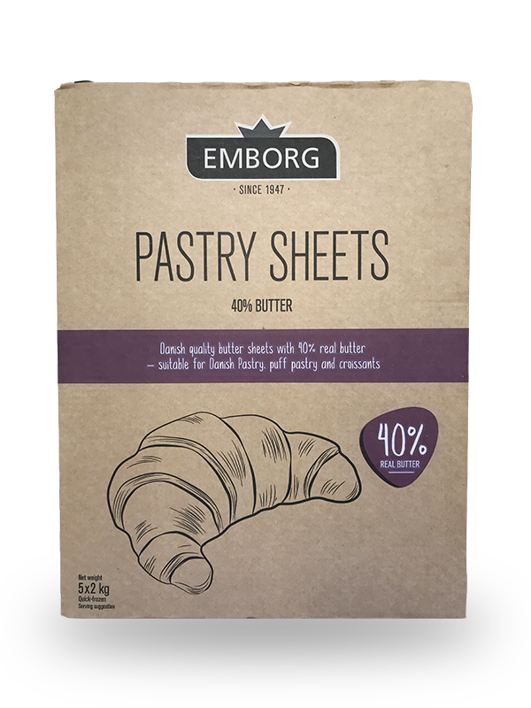 EMBORG BUTTER SHEETS 82% 2KG